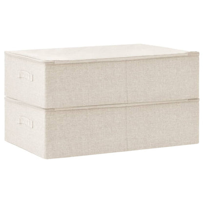 Opbergboxen 70X40X8 Cm Stof Kleurig 1 2 Crème