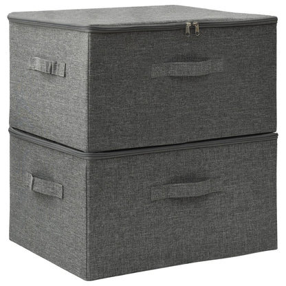 Opbergboxen 43X34X3 Cm Stof Kleurig Antraciet