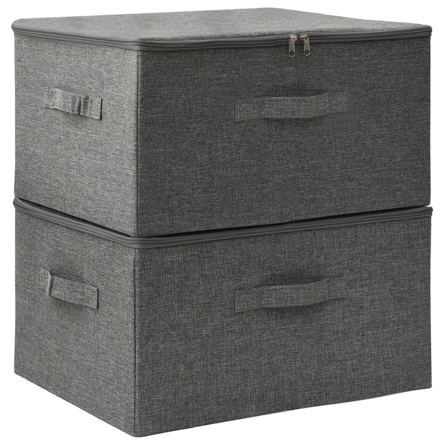 Opbergboxen 43X34X3 Cm Stof Kleurig Antraciet