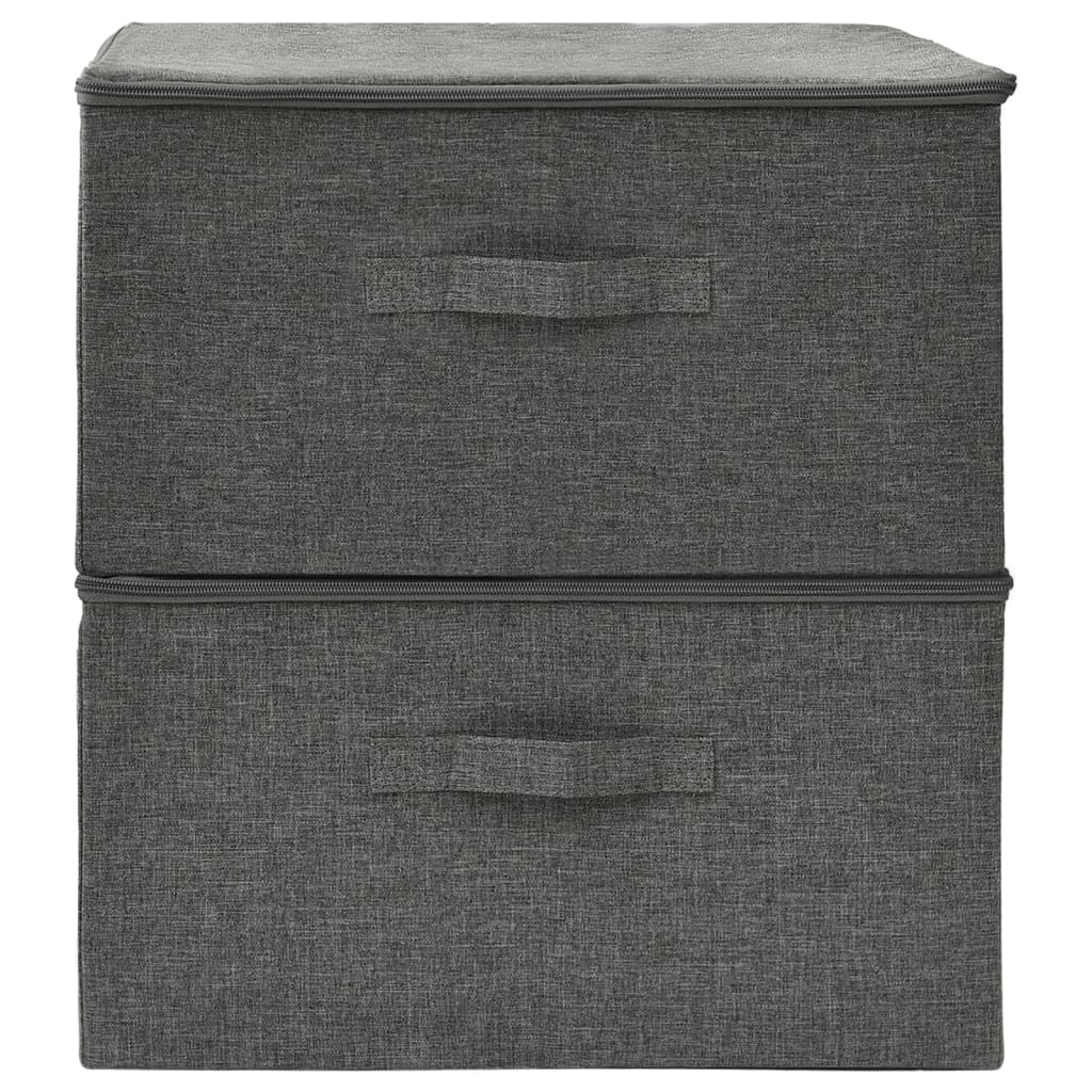 Opbergboxen 43X34X3 Cm Stof Kleurig Antraciet