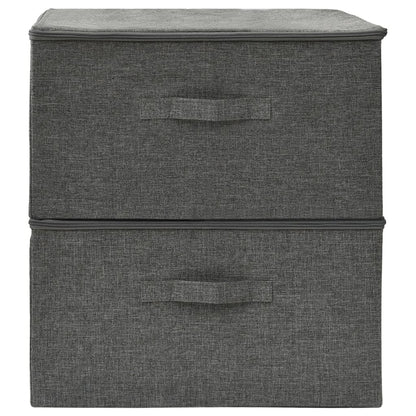Opbergboxen 43X34X3 Cm Stof Kleurig Antraciet
