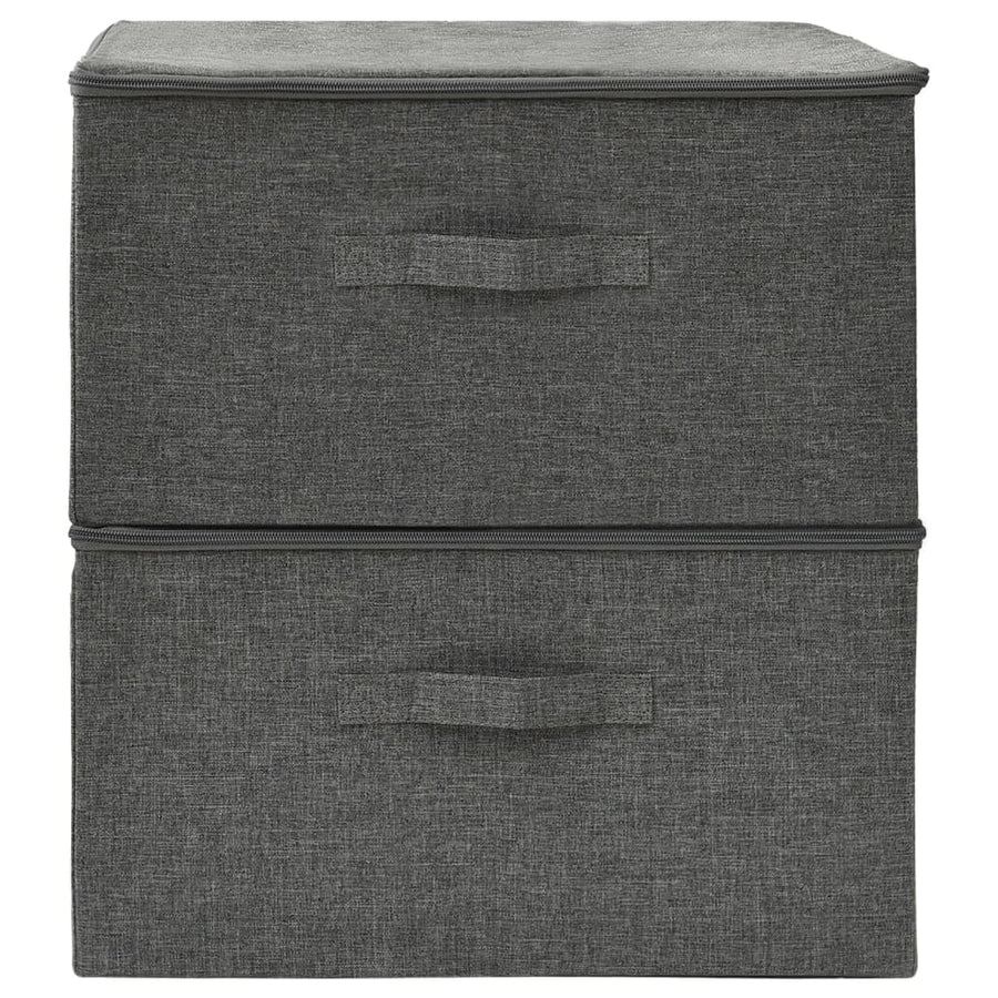 Opbergboxen 43X34X3 Cm Stof Kleurig Antraciet