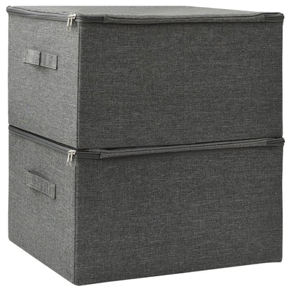 Opbergboxen 43X34X3 Cm Stof Kleurig Antraciet