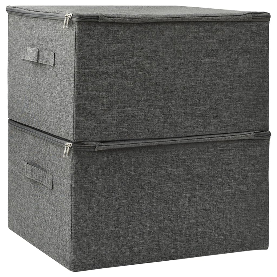 Opbergboxen 43X34X3 Cm Stof Kleurig Antraciet