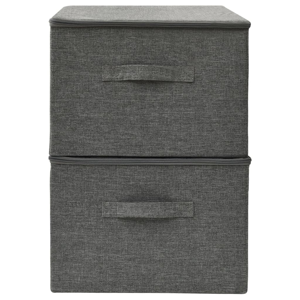 Opbergboxen 43X34X3 Cm Stof Kleurig Antraciet