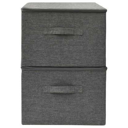 Opbergboxen 43X34X3 Cm Stof Kleurig Antraciet