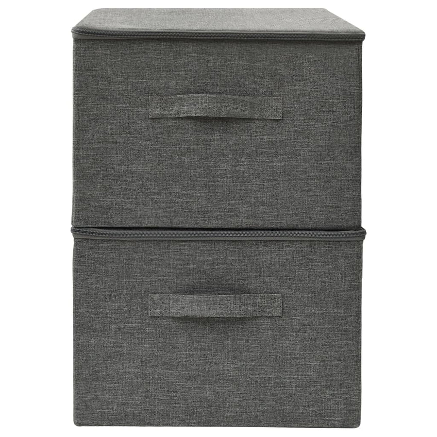Opbergboxen 43X34X3 Cm Stof Kleurig Antraciet