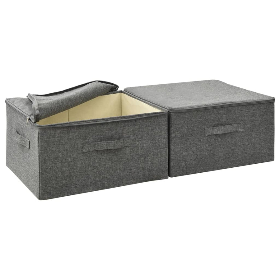 Opbergboxen 43X34X3 Cm Stof Kleurig Antraciet