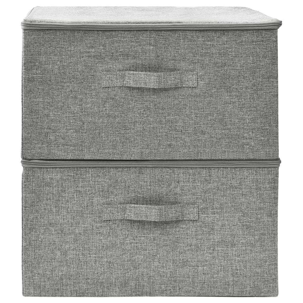 Opbergboxen 43X34X3 Cm Stof Grijs