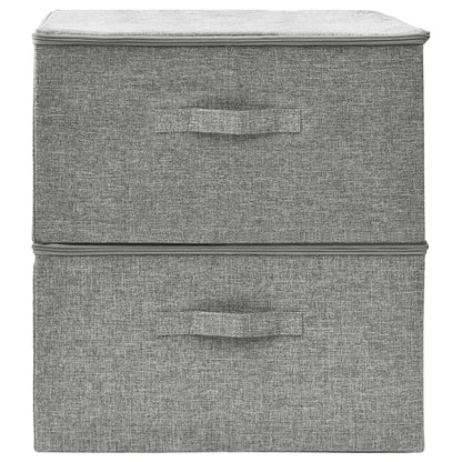 Opbergboxen 43X34X3 Cm Stof Grijs