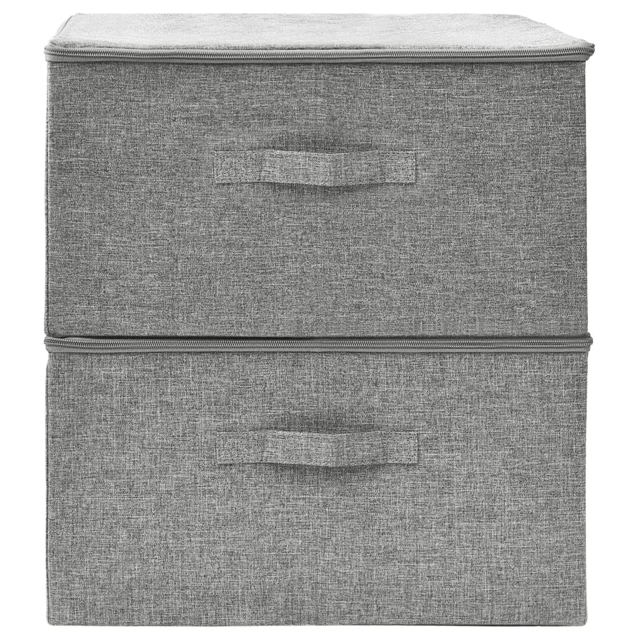 Opbergboxen 43X34X3 Cm Stof Grijs