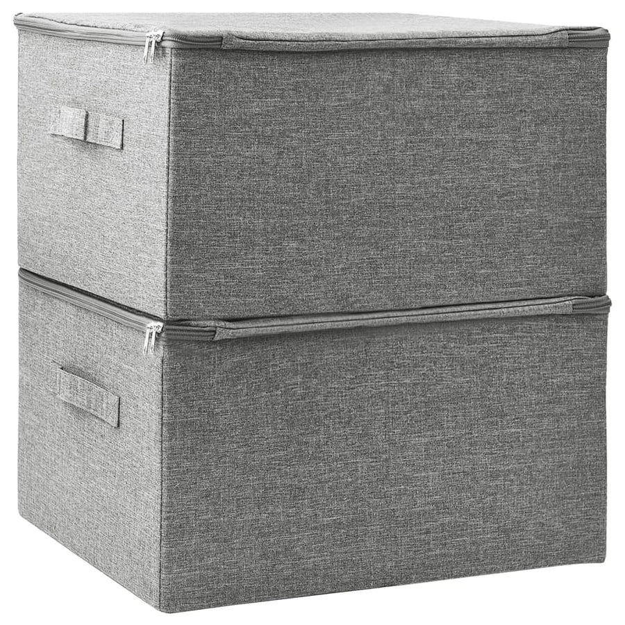 Opbergboxen 43X34X3 Cm Stof Grijs