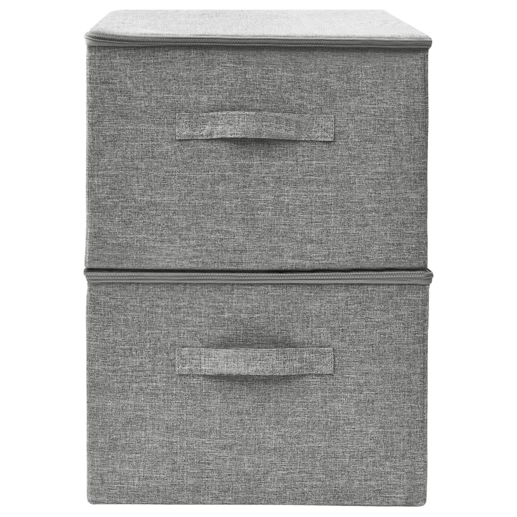 Opbergboxen 43X34X3 Cm Stof Grijs
