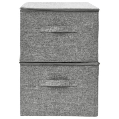 Opbergboxen 43X34X3 Cm Stof Grijs
