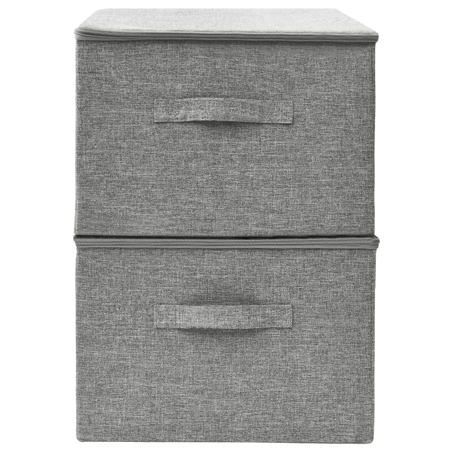 Opbergboxen 43X34X3 Cm Stof Grijs