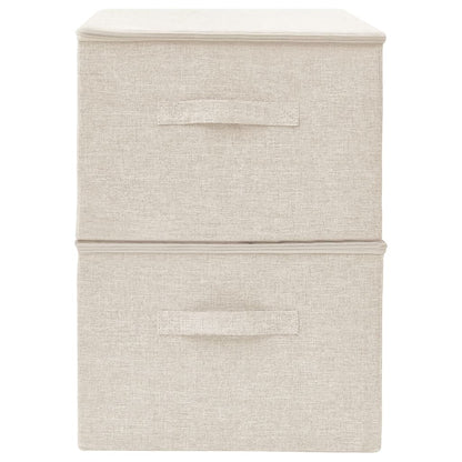 Opbergboxen 43X34X3 Cm Stof Kleurig Crème