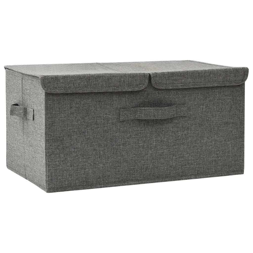 Opbergbox 50X30X25 Cm Stof Kleurig 1 Antraciet