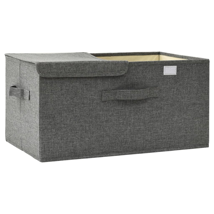 Opbergbox 50X30X25 Cm Stof Kleurig 1 Antraciet