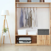 Opbergbox 50x30x25 cm stof antraciet