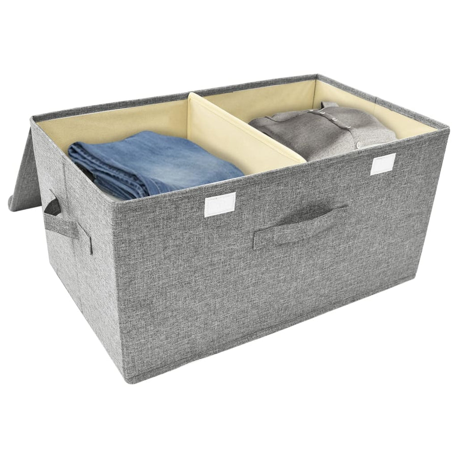 Opbergbox 50X30X25 Cm Stof 1 Grijs