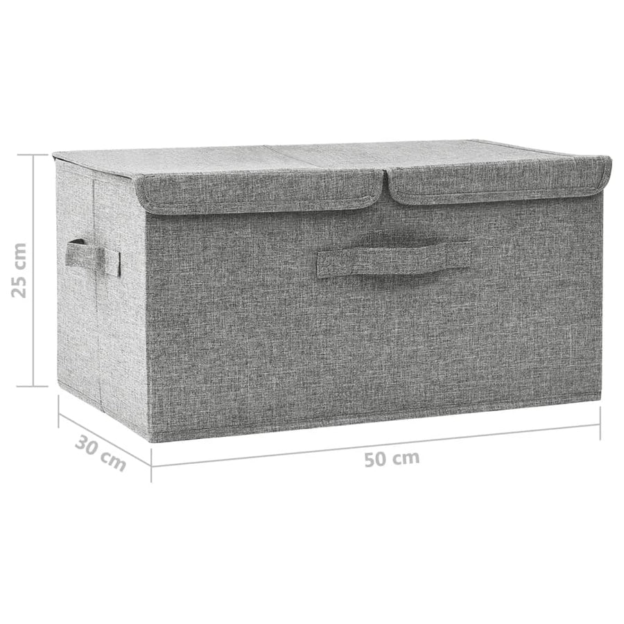 Opbergbox 50X30X25 Cm Stof 1 Grijs