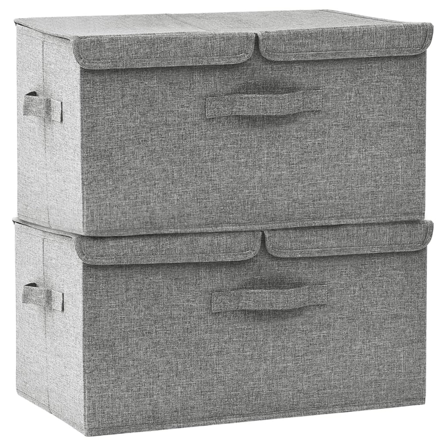 Opbergboxen 50X30X5 Cm Stof 1 2 Grijs