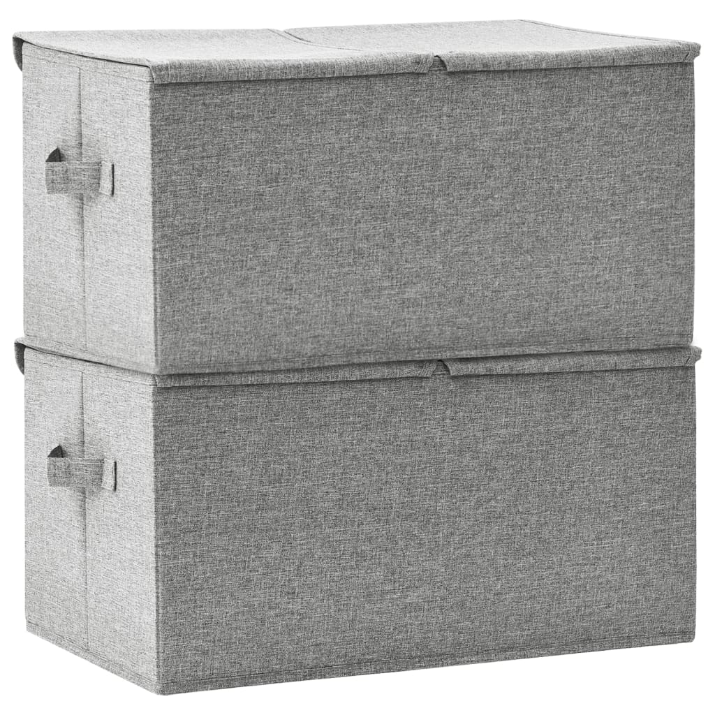 Opbergboxen 50X30X5 Cm Stof 1 2 Grijs