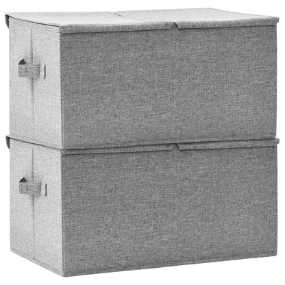 Opbergboxen 50X30X5 Cm Stof 1 2 Grijs