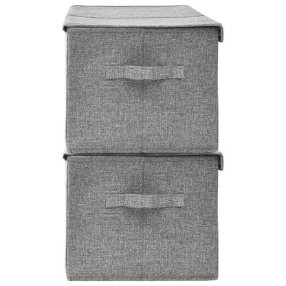 Opbergboxen 50X30X5 Cm Stof 1 2 Grijs