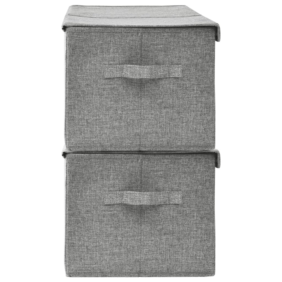 Opbergboxen 50X30X5 Cm Stof 1 2 Grijs
