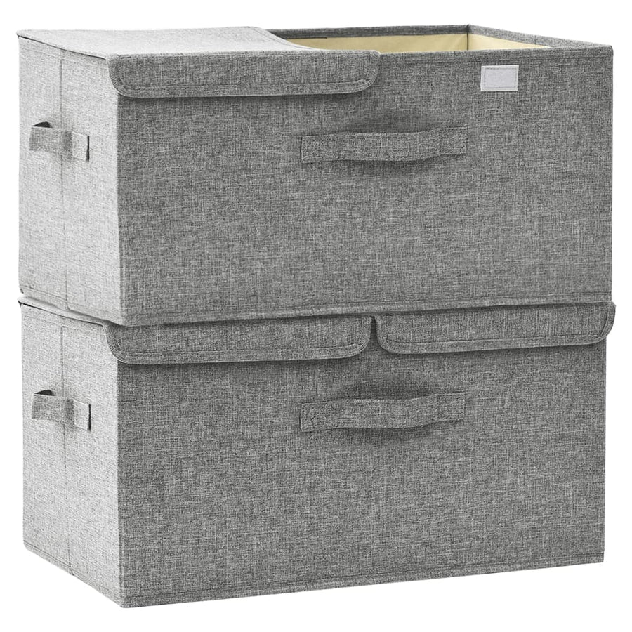 Opbergboxen 50X30X5 Cm Stof 1 2 Grijs