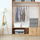 Storage boxes 2 pcs 50x30x25 cm fabric grey
