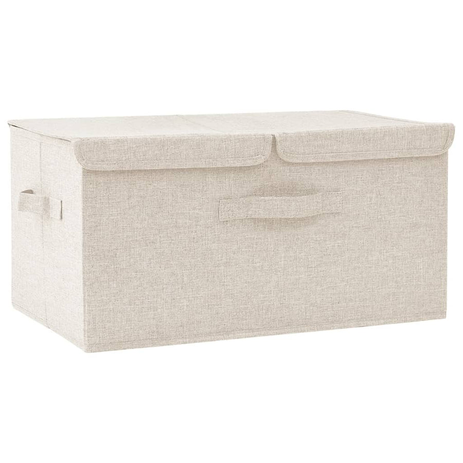 Opbergbox 50X30X25 Cm Stof Kleurig 1 Crème