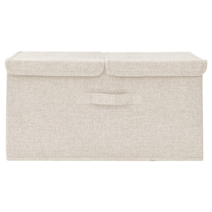 Opbergbox 50X30X25 Cm Stof Kleurig 1 Crème