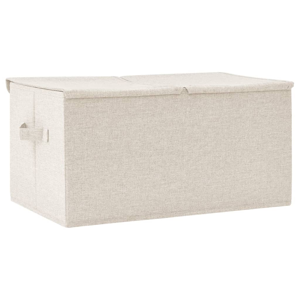 Opbergbox 50X30X25 Cm Stof Kleurig 1 Crème