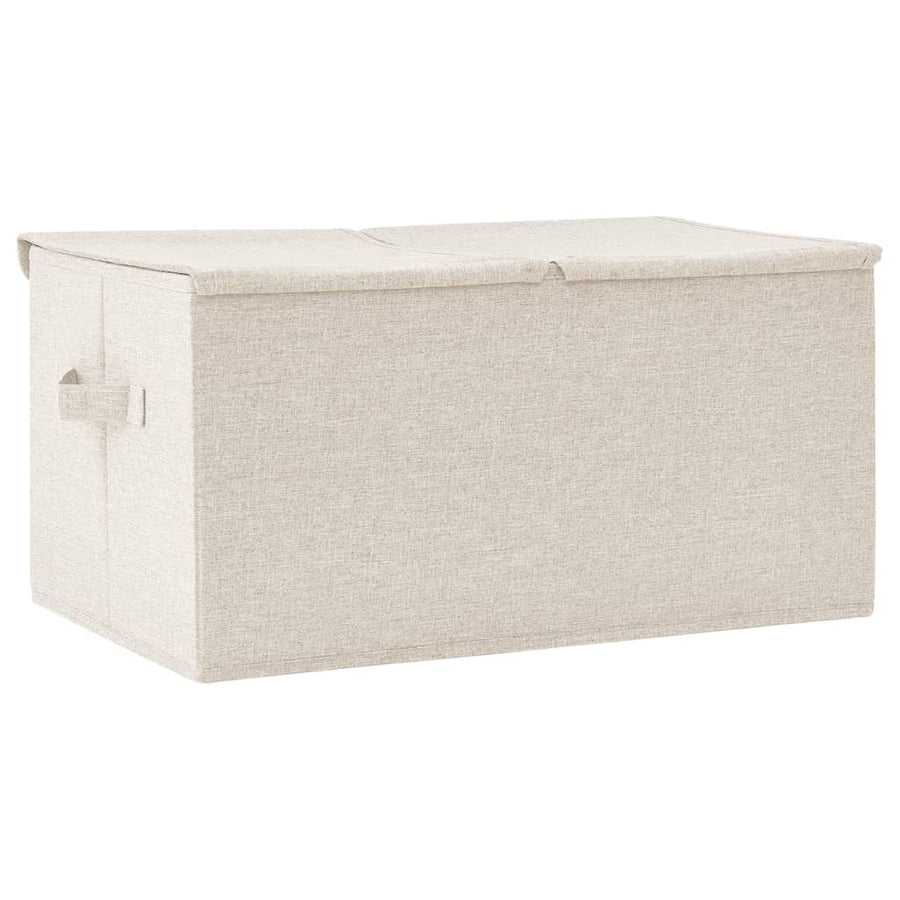 Opbergbox 50X30X25 Cm Stof Kleurig 1 Crème