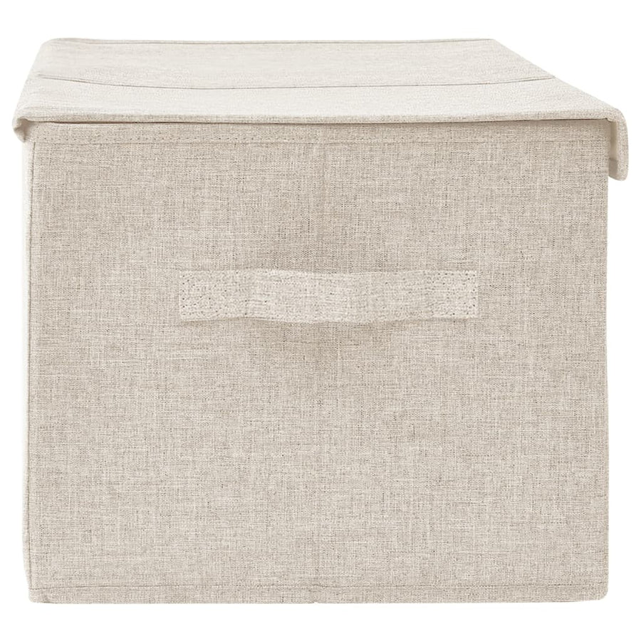 Opbergbox 50X30X25 Cm Stof Kleurig 1 Crème