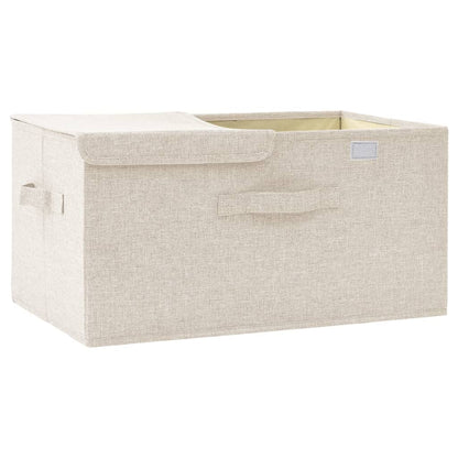 Opbergbox 50X30X25 Cm Stof Kleurig 1 Crème