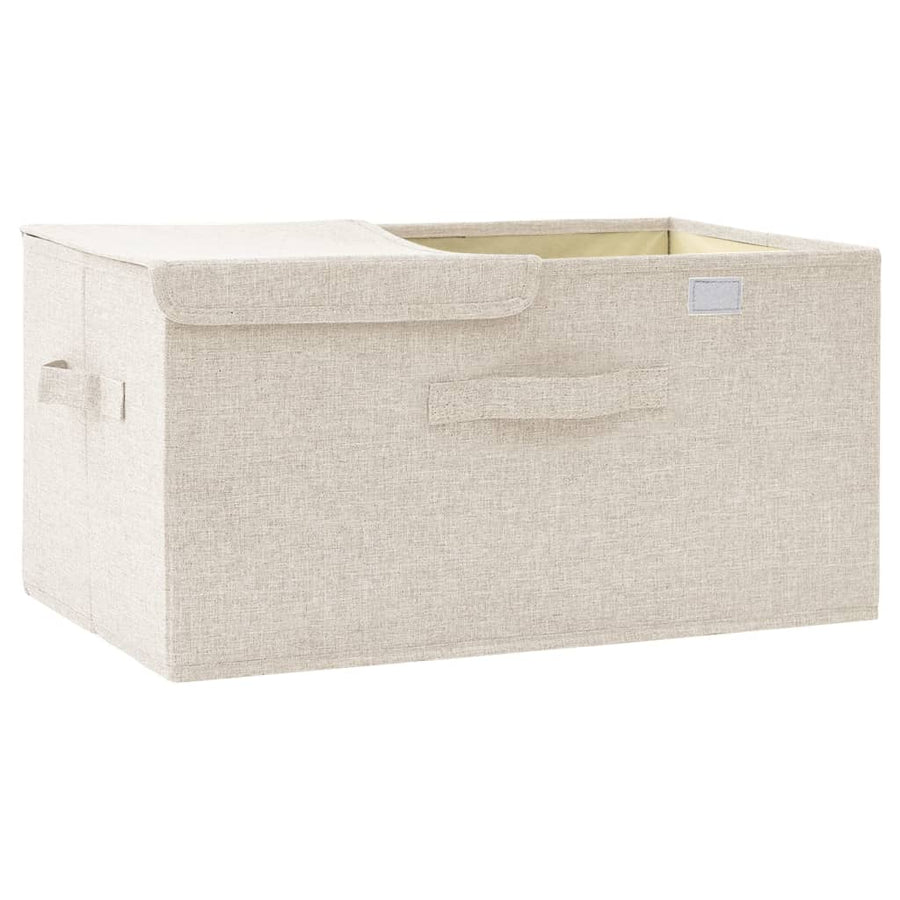 Opbergbox 50X30X25 Cm Stof Kleurig 1 Crème