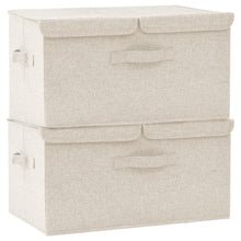 Opbergboxen 50X30X5 Cm Stof Kleurig 1 2 Crème