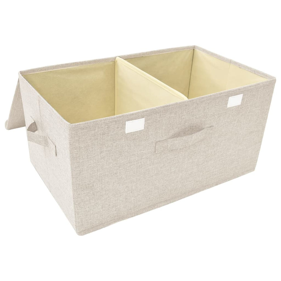 Opbergboxen 50X30X5 Cm Stof Kleurig 1 2 Crème
