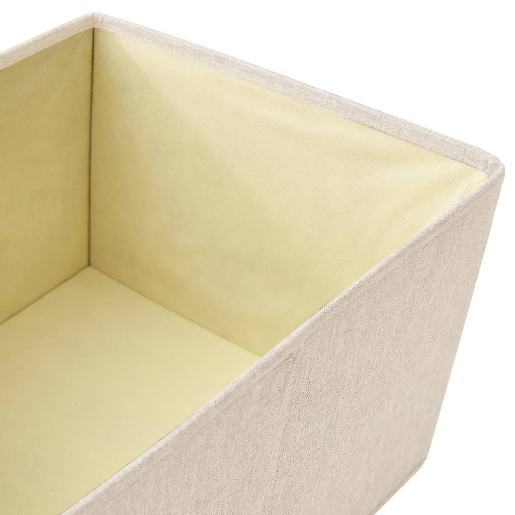 3-Delige Opbergboxenset Stapelbaar Stof Kleurig
