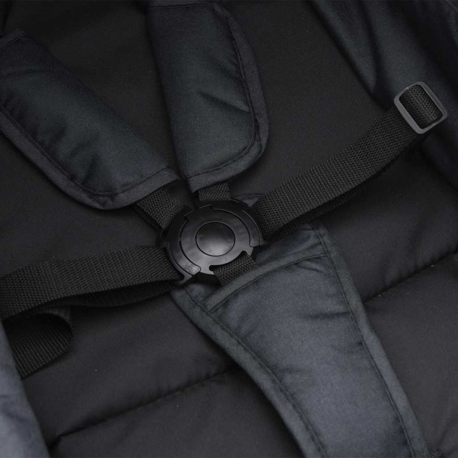 Kinderwagen 2-In-1 Staal Antracietkleurig En Zwart