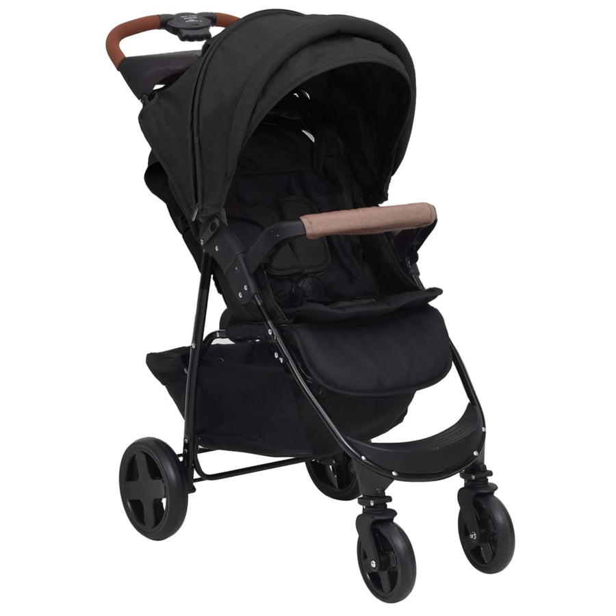 Kinderwagen Staal Kleurig Antraciet 2-in-1