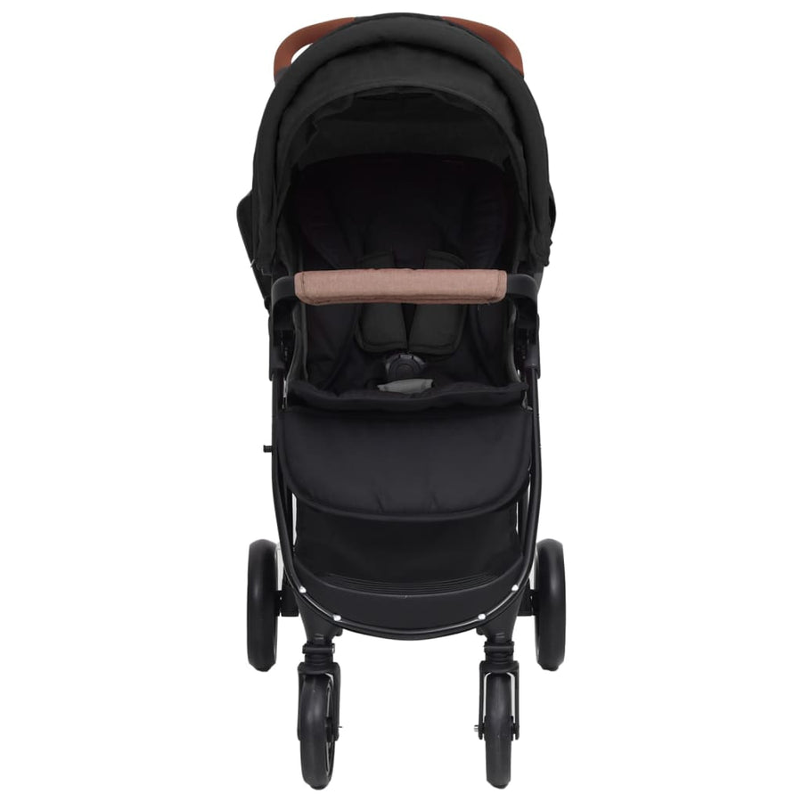 Kinderwagen Staal Kleurig Antraciet 2-in-1