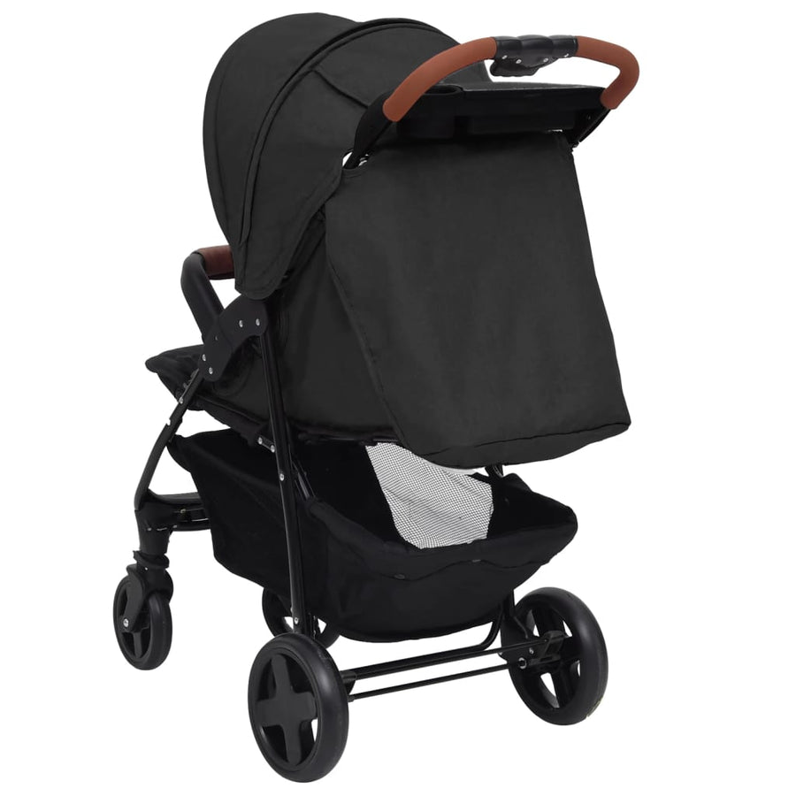 Kinderwagen Staal Kleurig Antraciet 2-in-1
