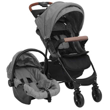 Kinderwagen 3-In-1 Staal Lichtgrijs