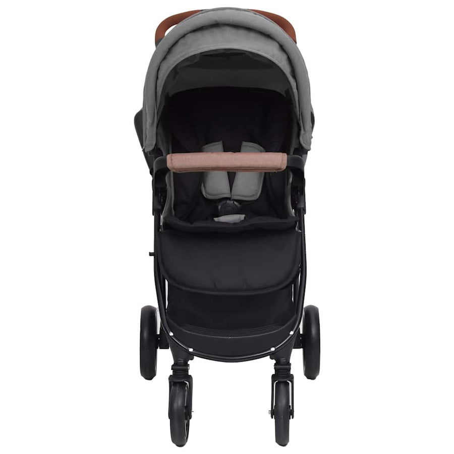 Kinderwagen 3-In-1 Staal Lichtgrijs