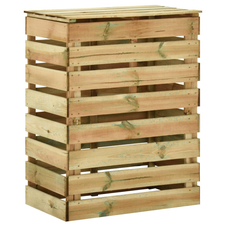 Tuincompostbakken 80X50X100 Cm Geïmpregneerd Grenenhout 3