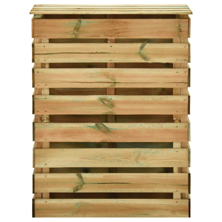 Tuincompostbakken 80X50X100 Cm Geïmpregneerd Grenenhout 3